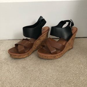 Black and Brown Wedges